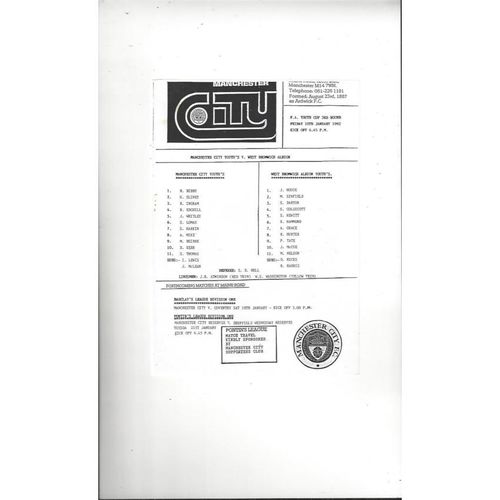 FA Youth Cup Football Programmes