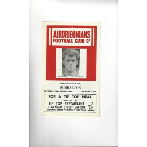 Airdrie Football Programmes