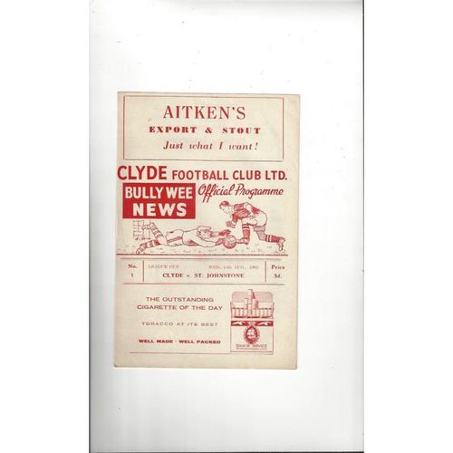 Clyde Football Programmes