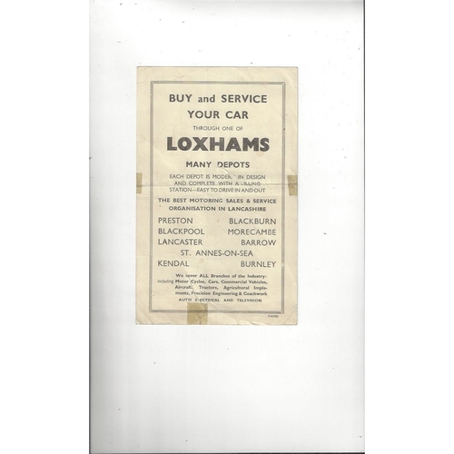 Preston v Manchester City Central League Football Programme 1951/52