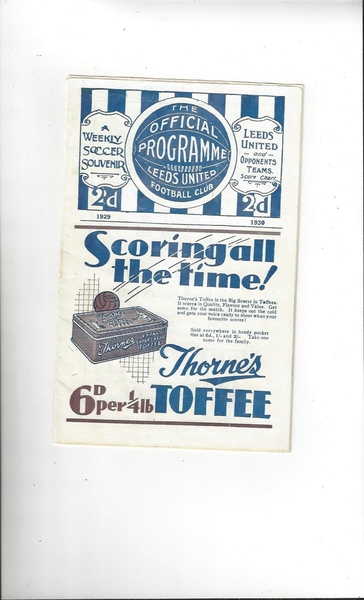 Latest Football Programmes Listed today