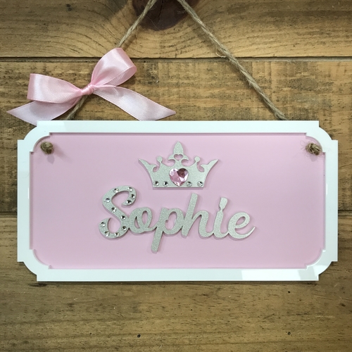 PRINCESS GLITTER Door Plaque