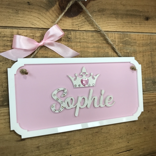 PRINCESS GLITTER Door Plaque