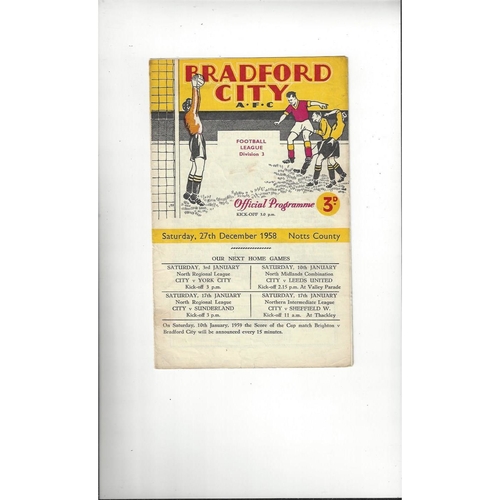 Notts County Away Football Programmes