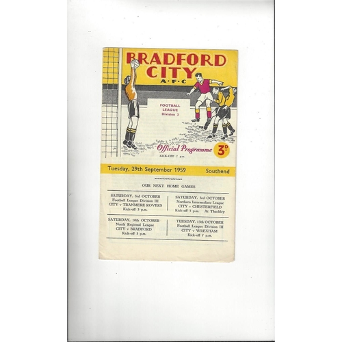 Southend United Away Football Programmes