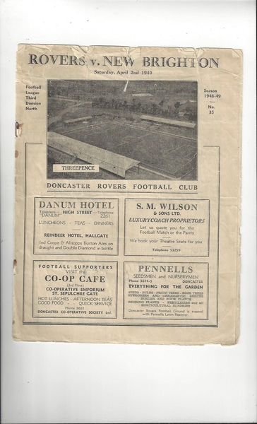 Latest Football Programmes Listed today