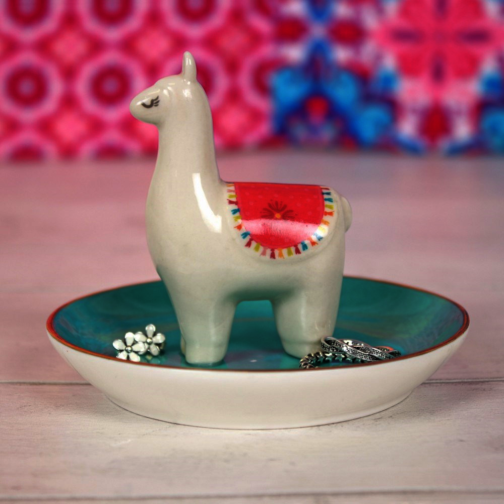 Lovely Llama Lady Jewellery Dish