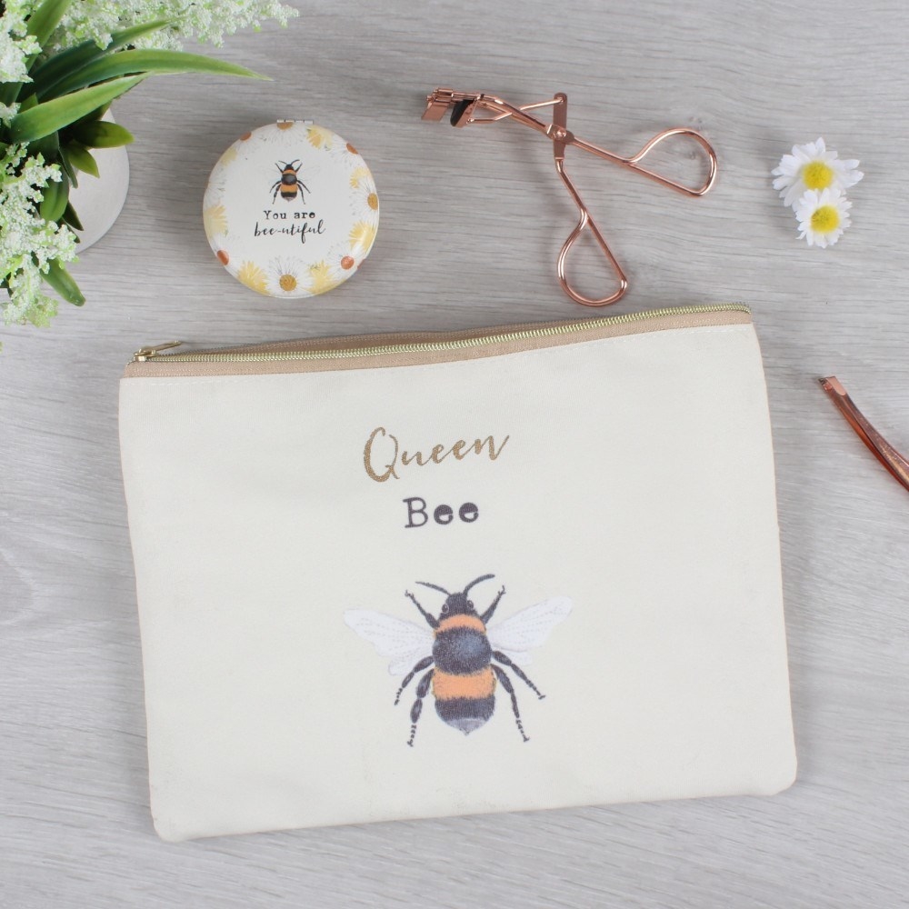 Queen Bee Make Up Bag