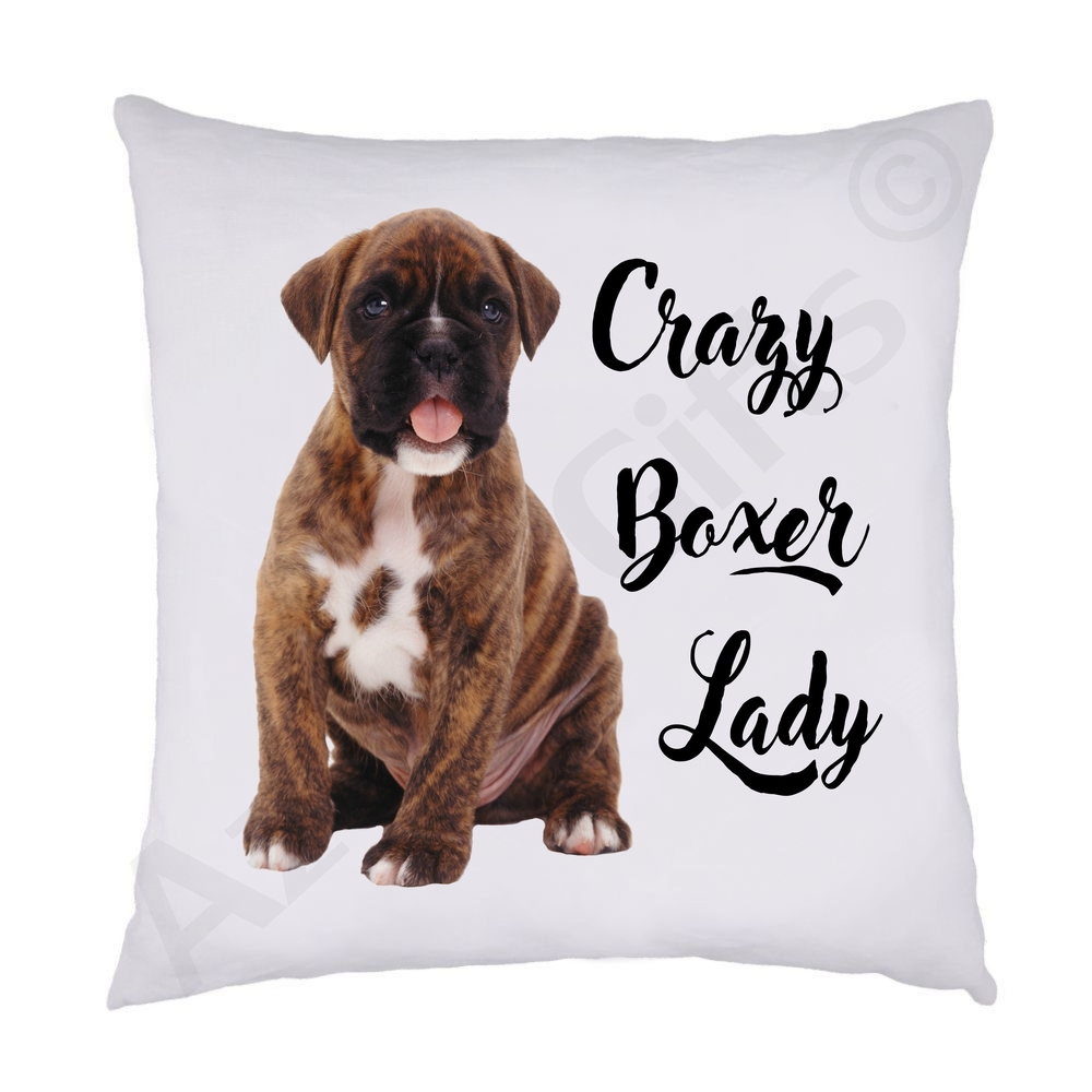 Crazy Puppy Lady Cushion (Puppy)