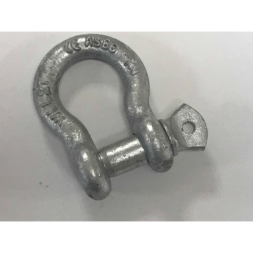 FS116-3 - M12 Gal Steel Bow Shackle to US Fed Spec 271 SWL 2.000 tonne