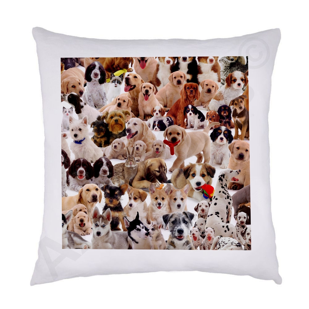 Mixed Dogs Cushion