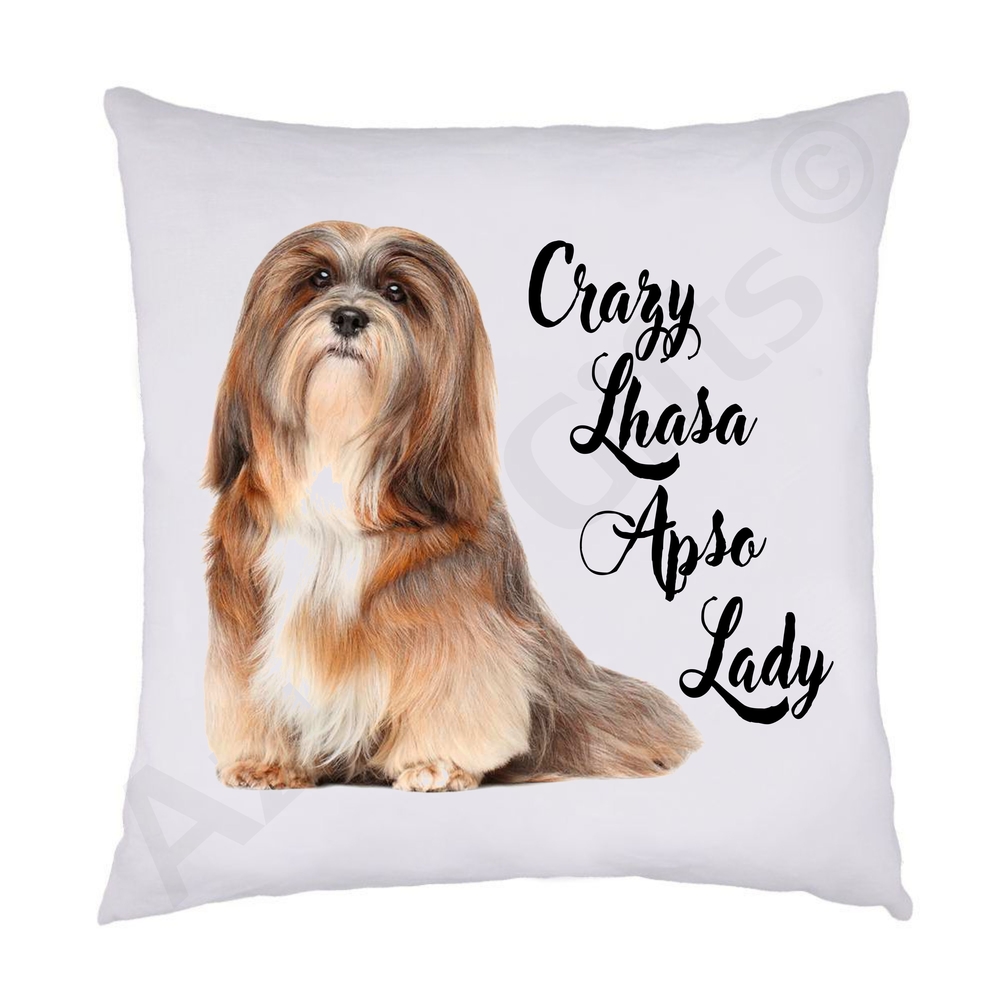 Crazy Lhasa Apso Malamute Cushion