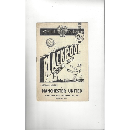 Blackpool Home Football Programmes