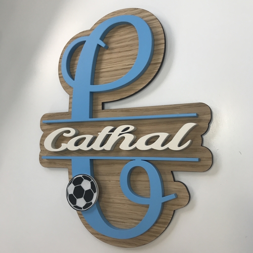 Boys monogram name sign