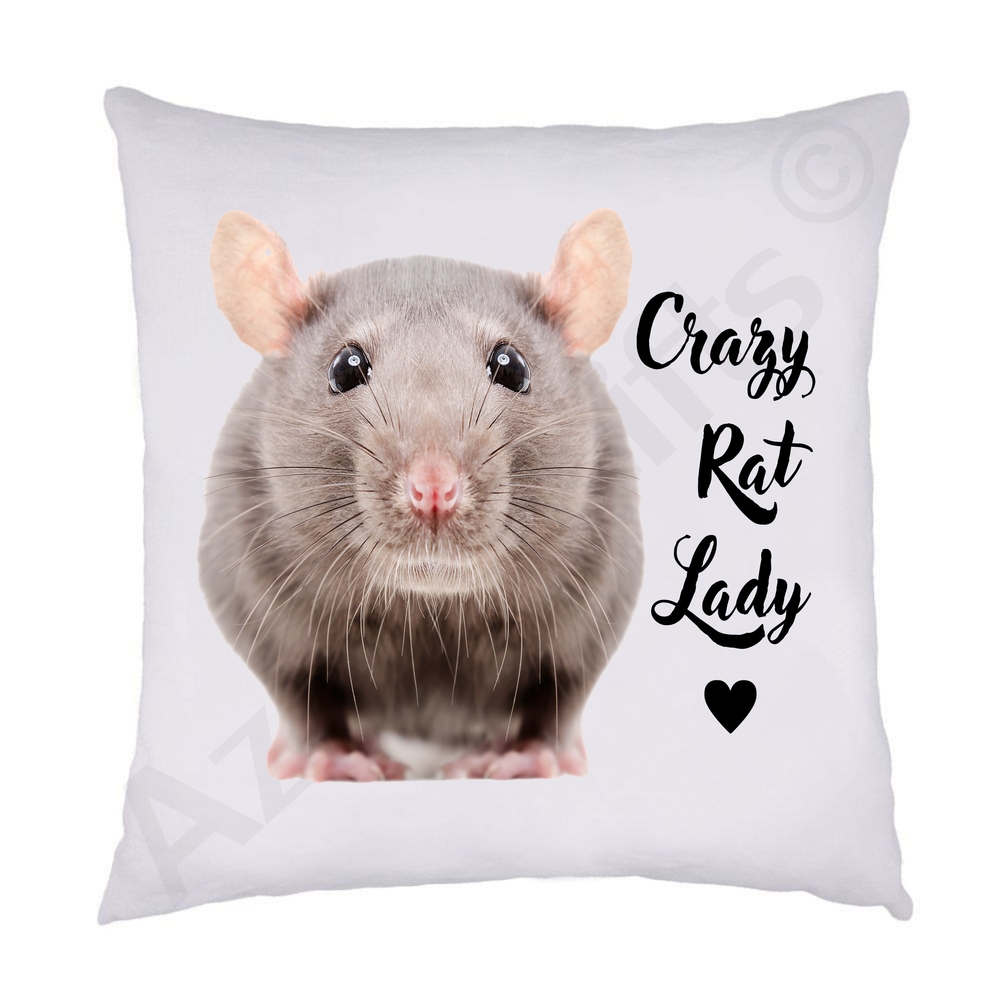 Crazy Rat Lady Cushion