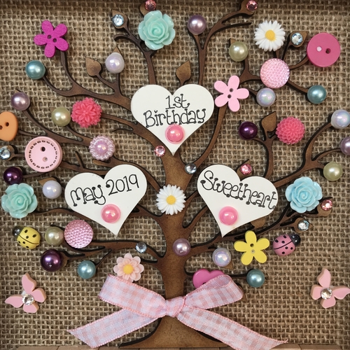 Cute As A Button Birthday Frame