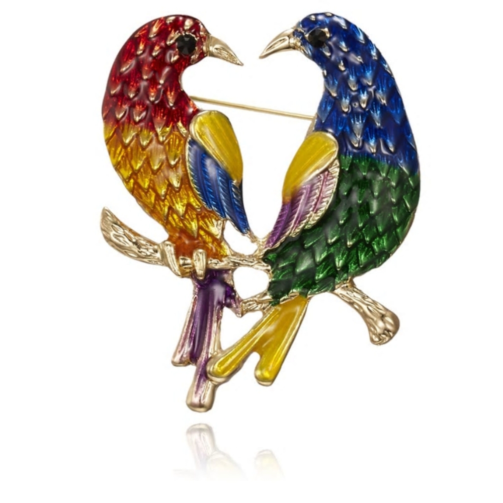 Birds Brooch