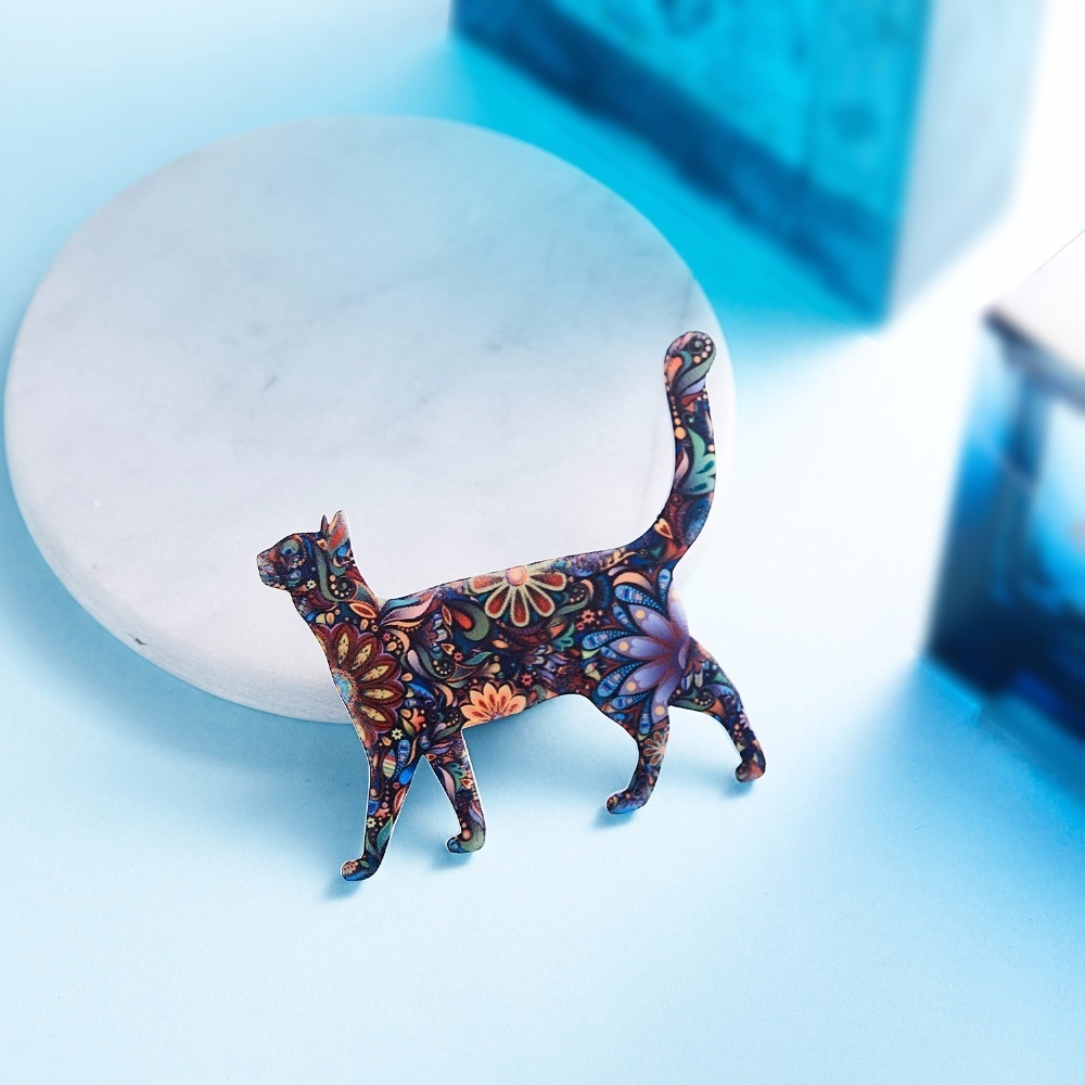 Floral Elephant Brooch