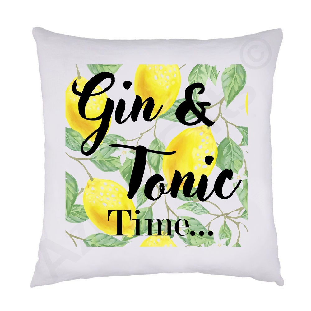 Gin & Tonic Time Cushion