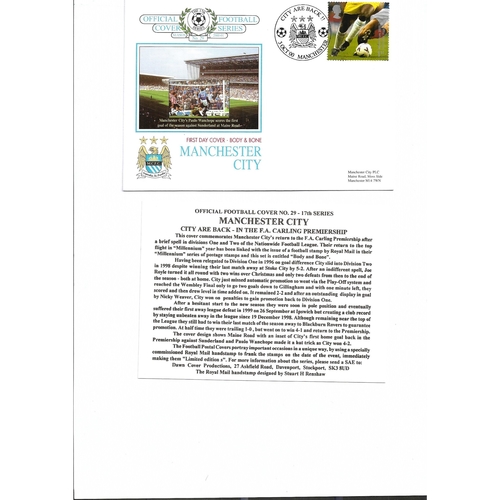 Manchester City First Day Cover + Insert 2000