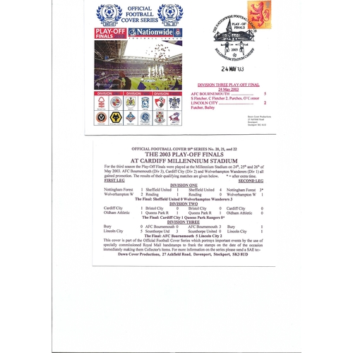 Bournemouth v Lincoln City Football First Day Cover + Insert Division Three Play Off Final 2003