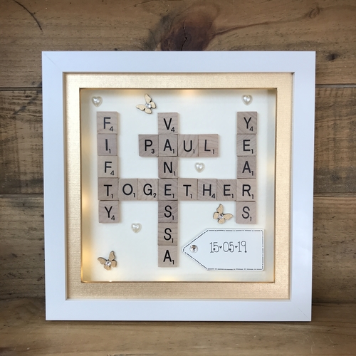 Anniversary Scrabble Word Art