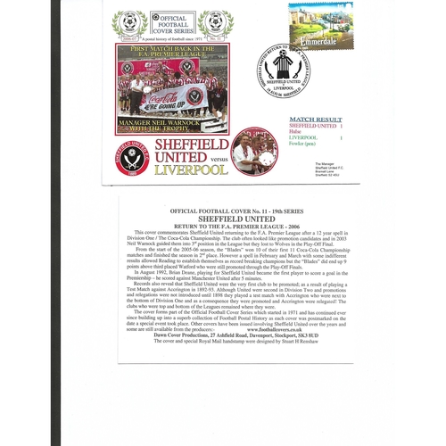 Sheffield United v Liverpool Football First Day Cover + Insert 2006