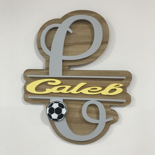 Boys monogram name sign