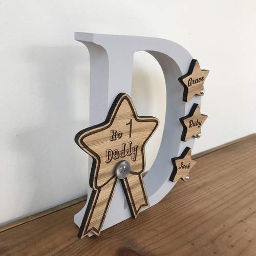 NO.1  DADDY Freestanding Letter