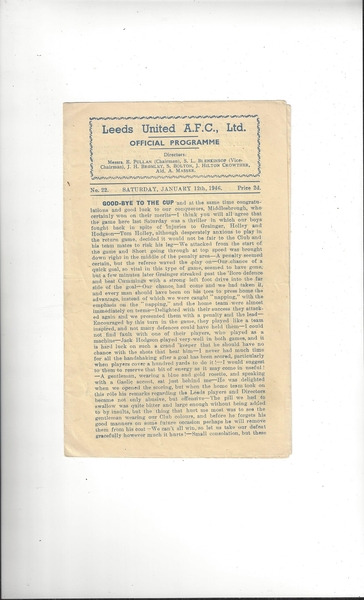 More Football Programmes listed today