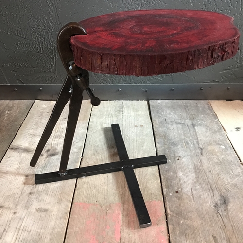 Quirky upcycled vintage spanner stand/small table!