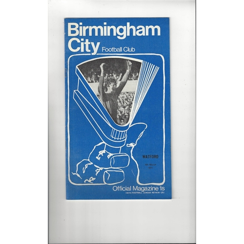 Birmingham City Home Football Programmes