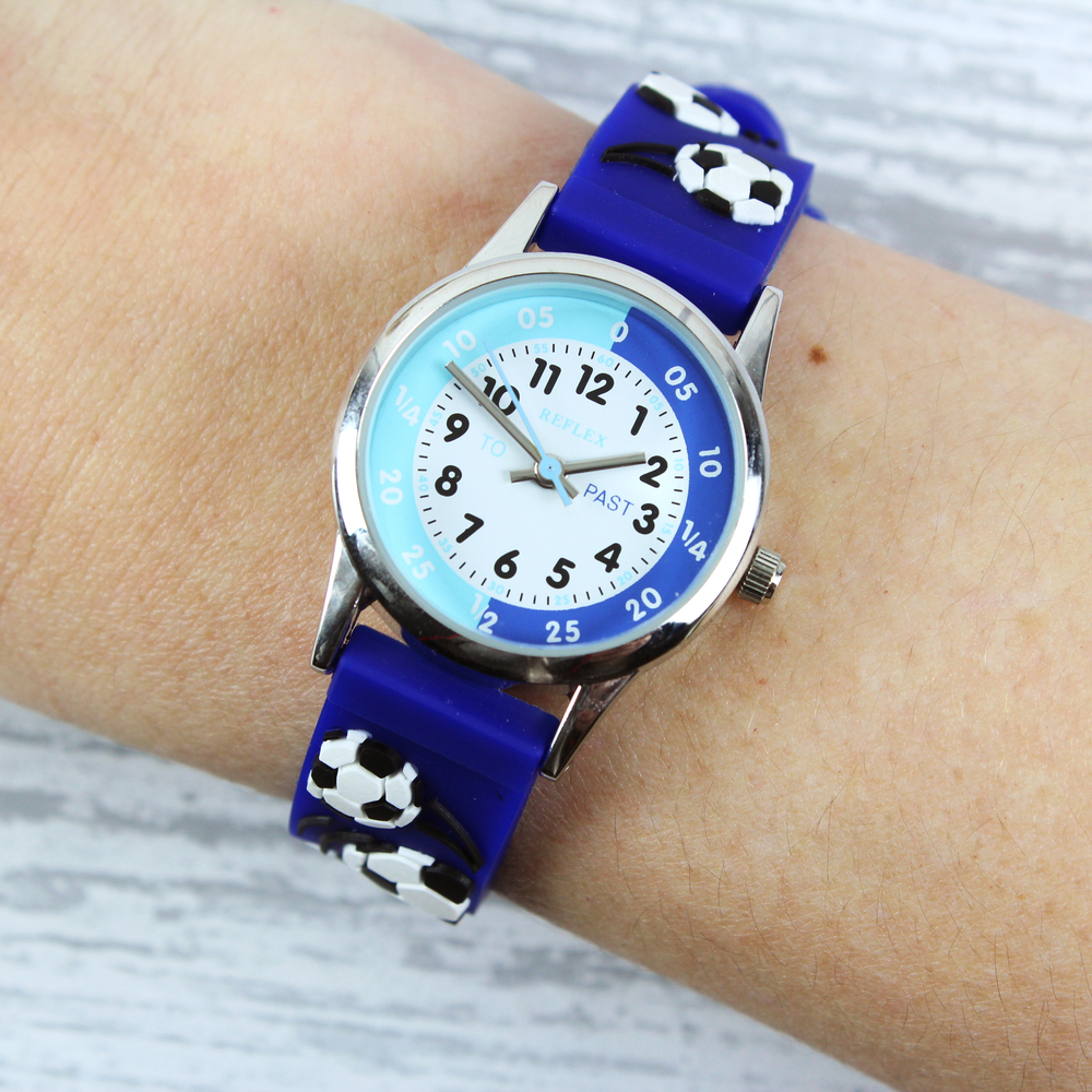 Personalised Kids Blue Time Teacher Watch with Presentation Box