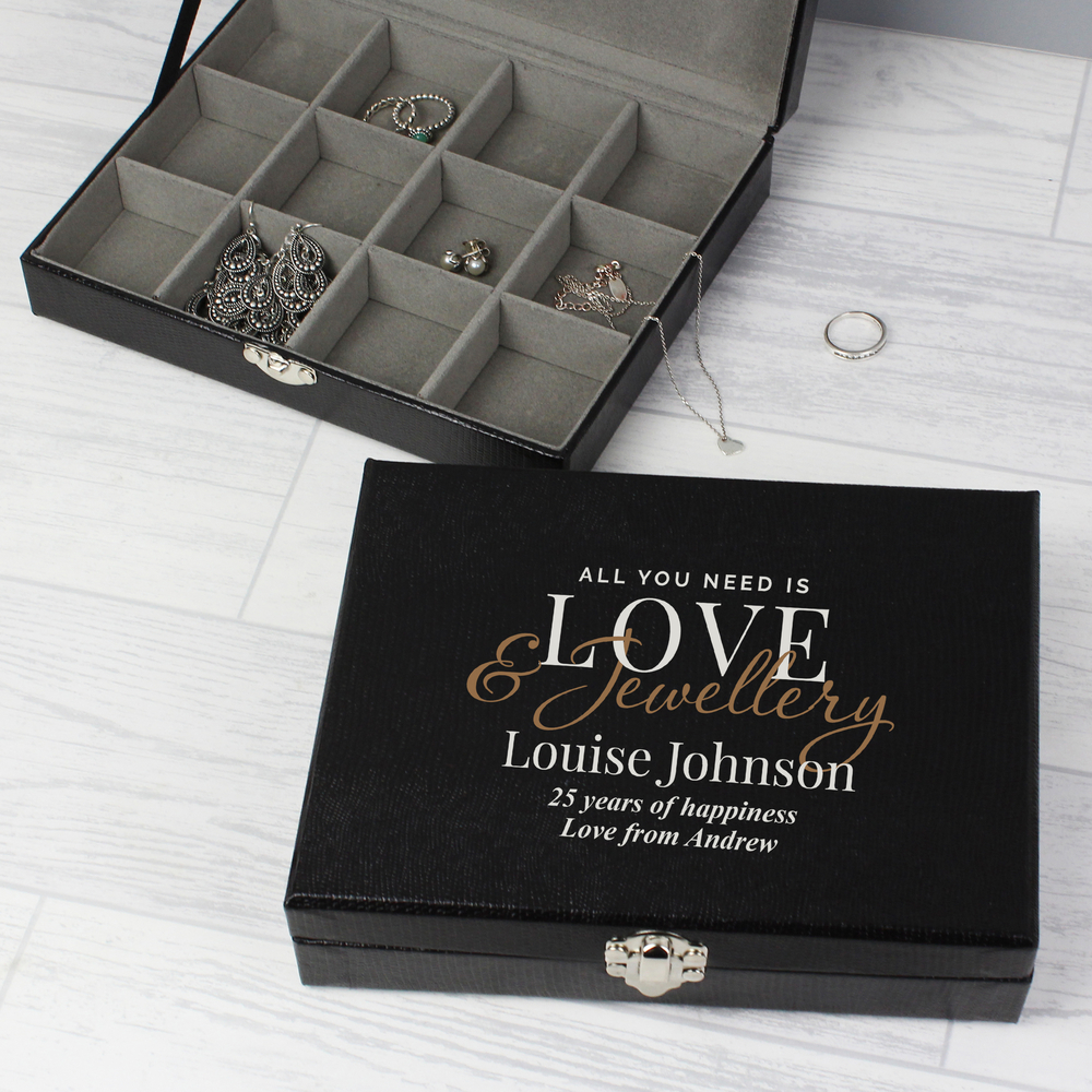 Personalised Love & Jewellery Organiser Box