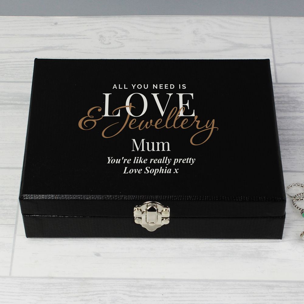 Personalised Love & Jewellery Organiser Box