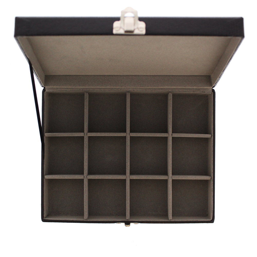 Personalised Large Cufflink Compartment Box