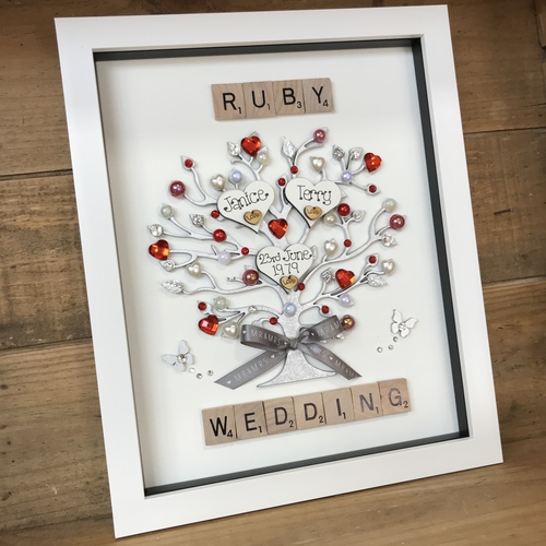 Ruby wedding frame