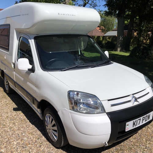 2003 Romahome Duo Outlook 2 Berth Camper Van Citroen Berlingo 2.0HDi 37864 Miles