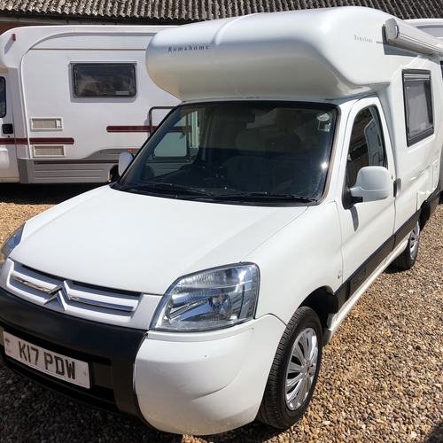 2003 Romahome Duo Outlook 2 Berth Camper Van Citroen Berlingo 2.0HDi 37864 Miles