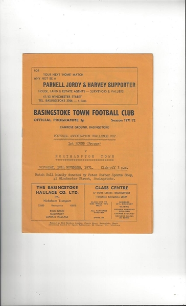 Latest Football Programmes Listed today