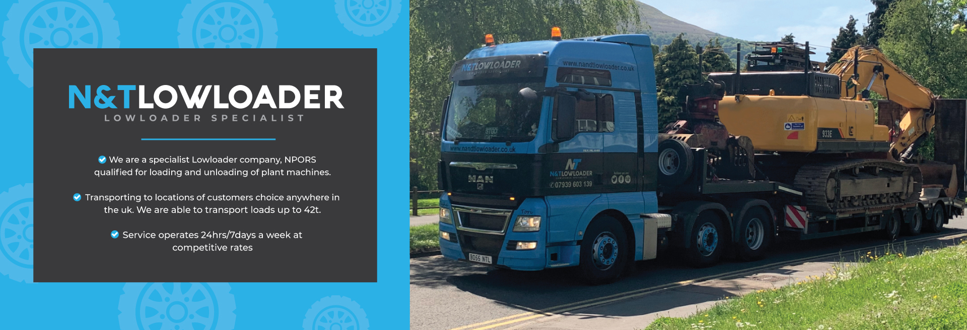 N & T Low Loader Hire Cardiff South wales