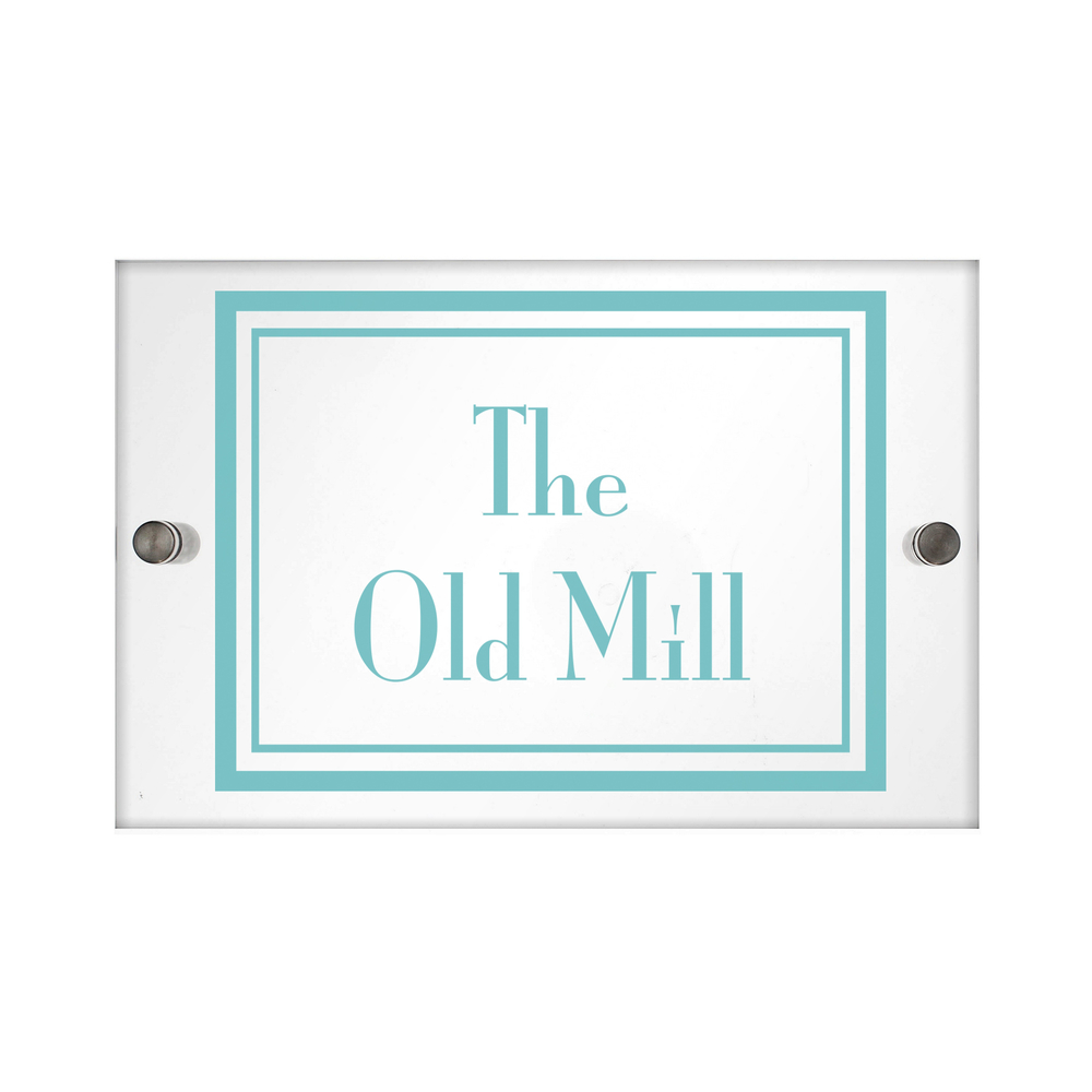 Personalised Art Deco Acrylic House Sign