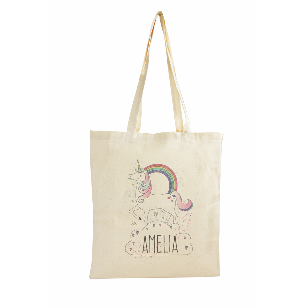 Personalised Unicorn Cotton Bag