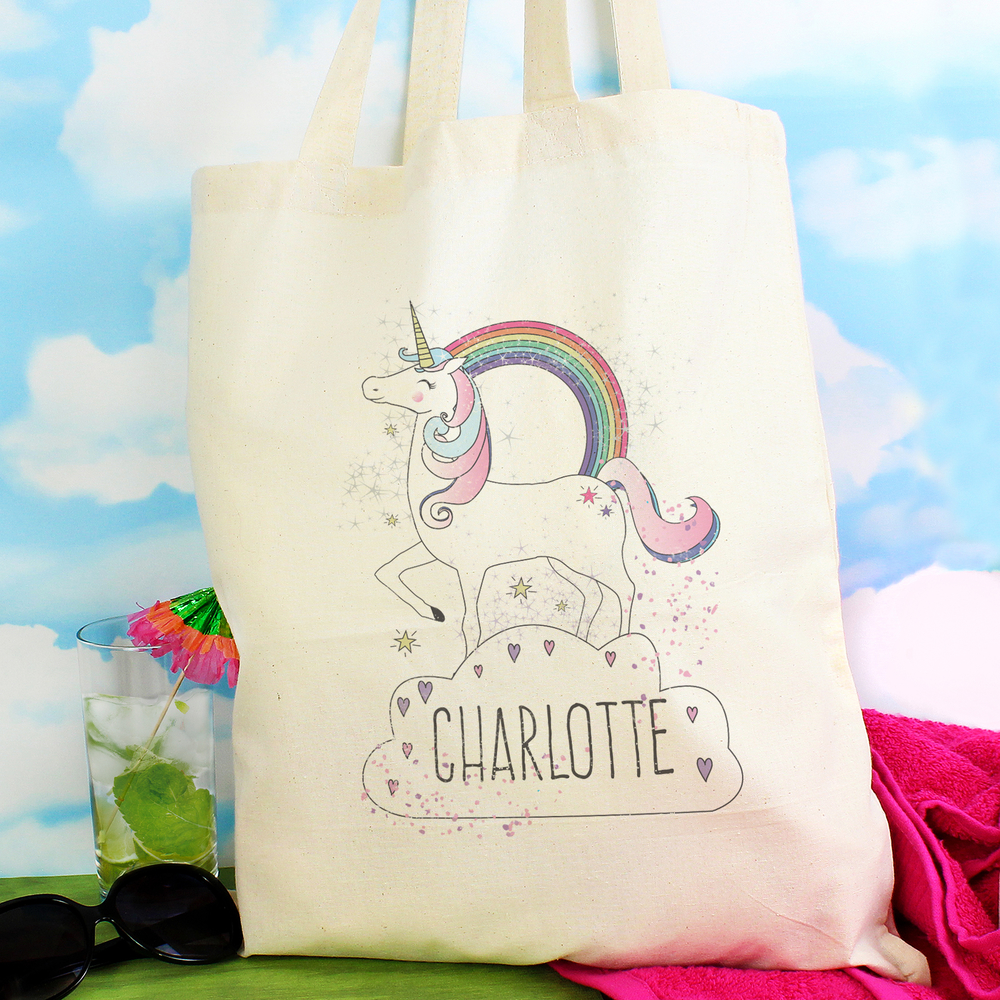 Personalised Unicorn Cotton Bag
