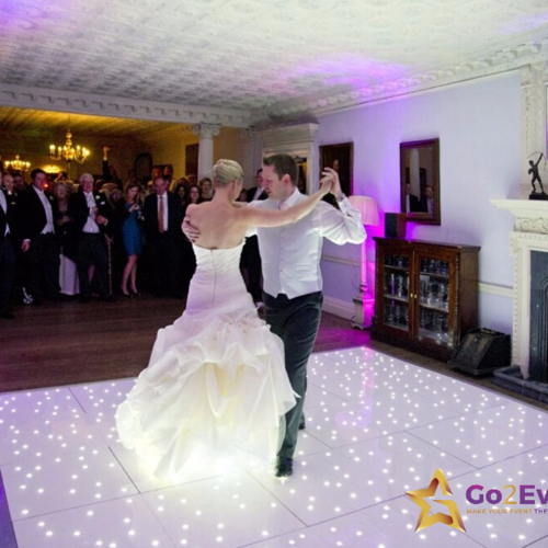 couple on LED Dance Floor Birmingham