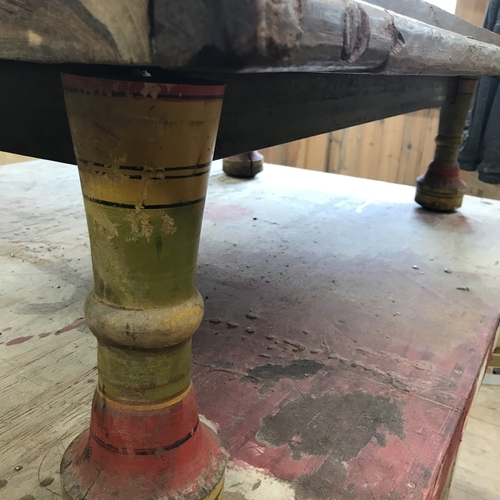 Recycled vintage Indian door coffee table