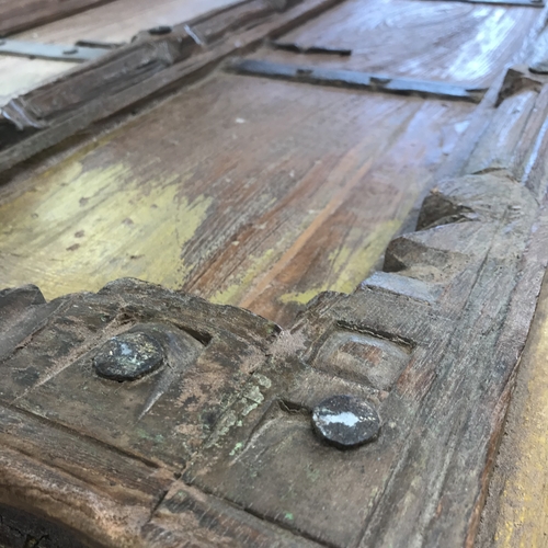 Recycled vintage Indian door coffee table