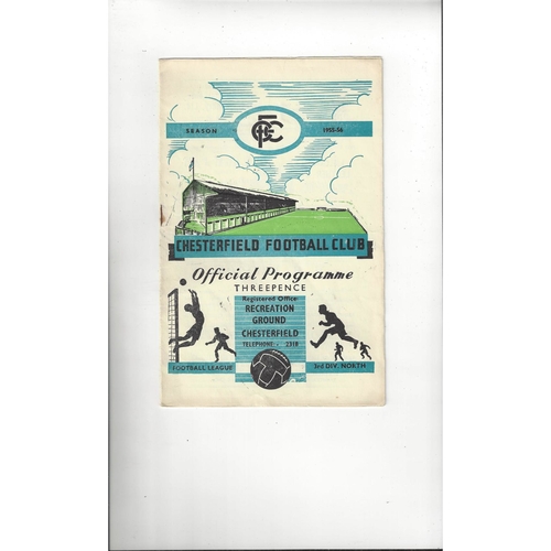 Chesterfield Home Football Programmes