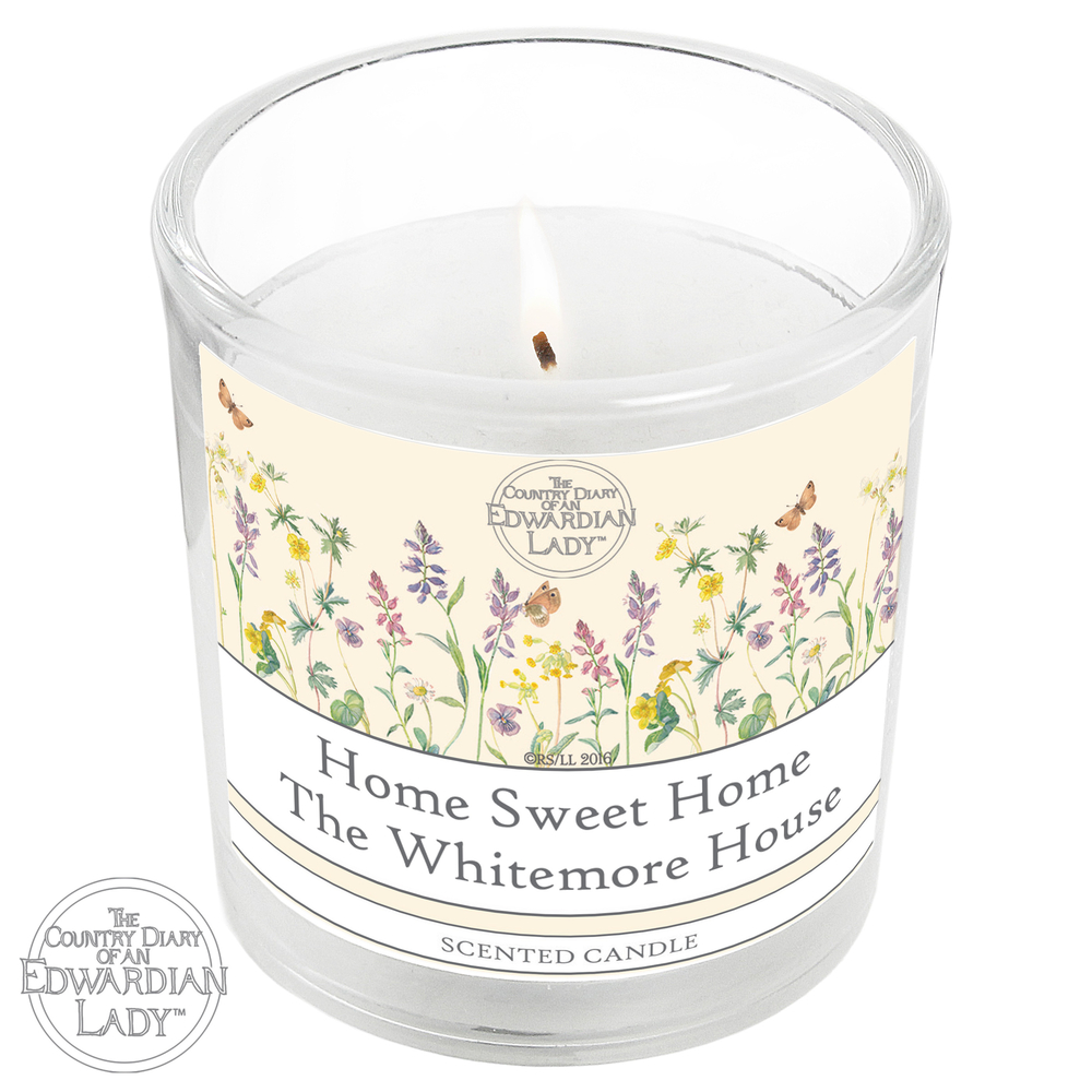 Personalised Country Diary Wild Flowers Scented Jar Candle