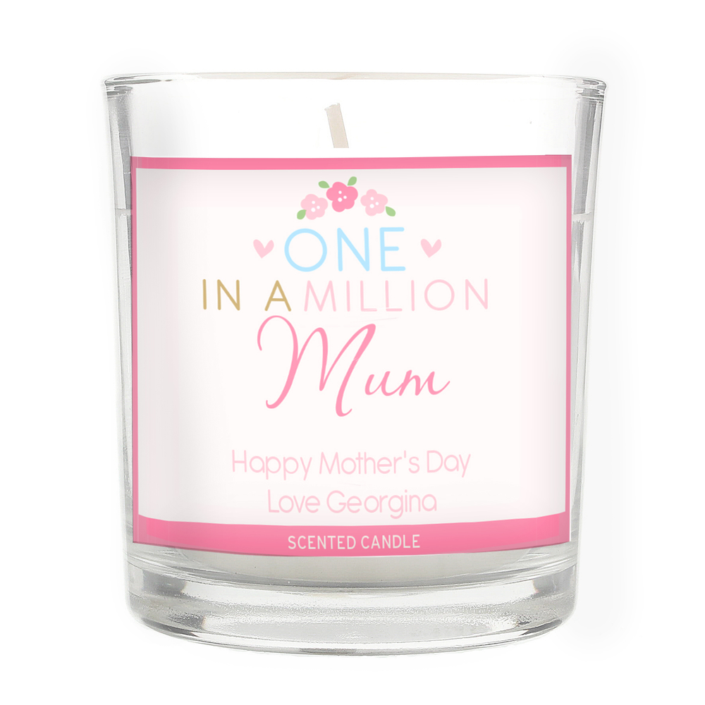 Personalised One in a Million Scented Jar Candle